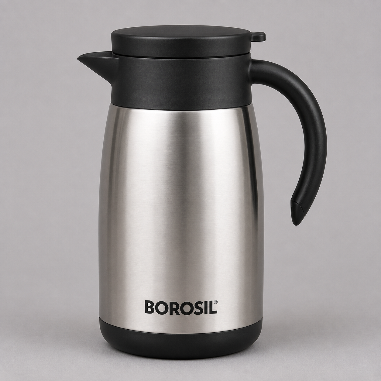 Borosil Hydra Insulated Steel Teapot 750 ml – SS 304 Stainless Steel Inner, Double Wall Vacuum Flask with Leak Proof Lid