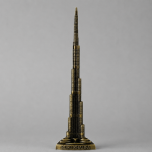 Burj Khalifa Miniature Model – Bronze Finish Metal Decorative Figurine